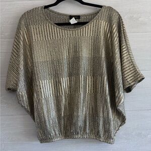 Espresso Metallic Knit Top
